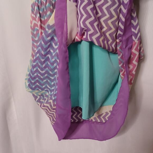 W118 by Walter Baker Sleeveless Multi-color Mini Dress. Size M - Picture 6 of 12